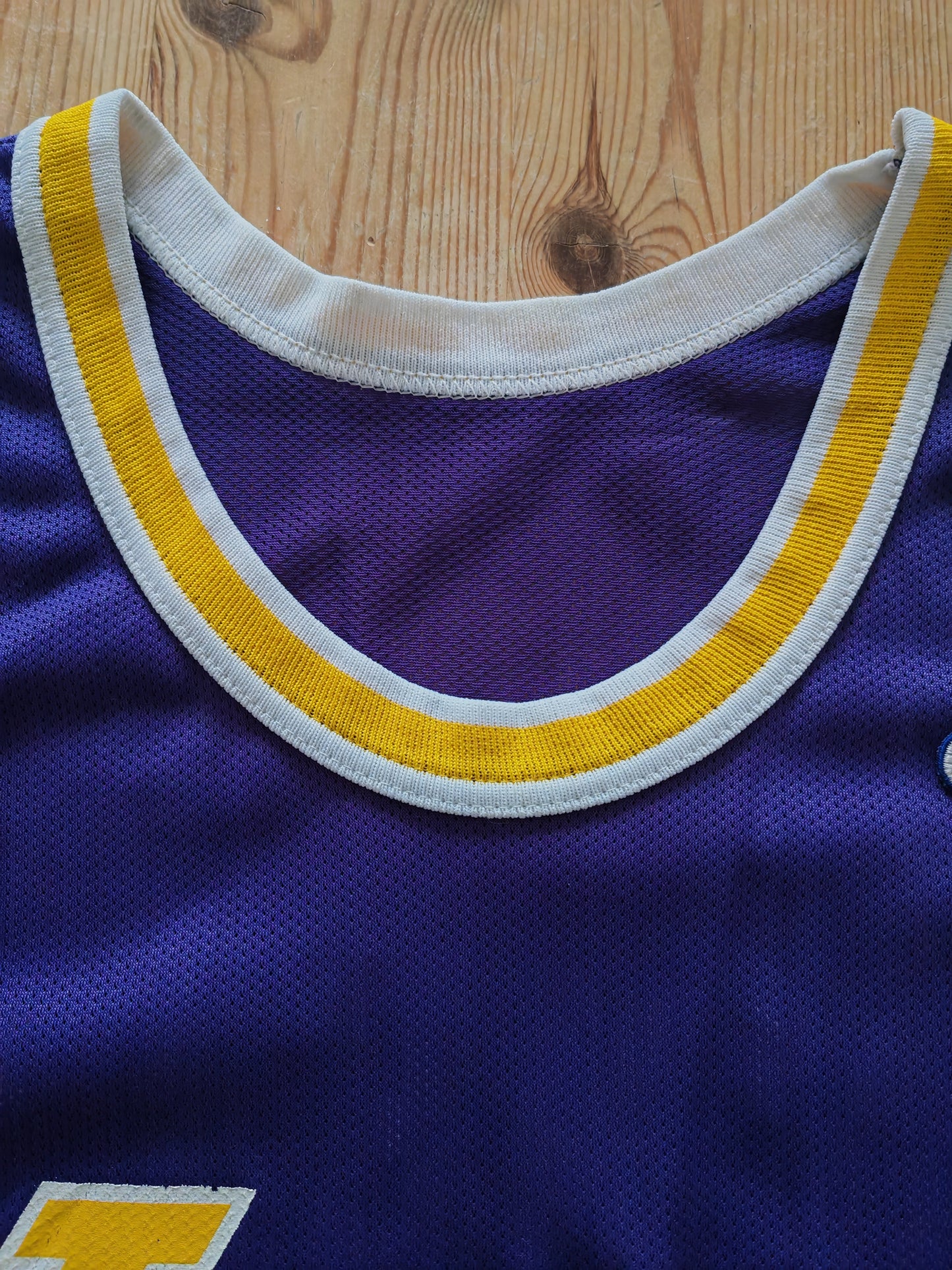 Vintage Champion Los Angeles Lakers NBA Jersey, #34 O'Neal, Purple, Size Medium