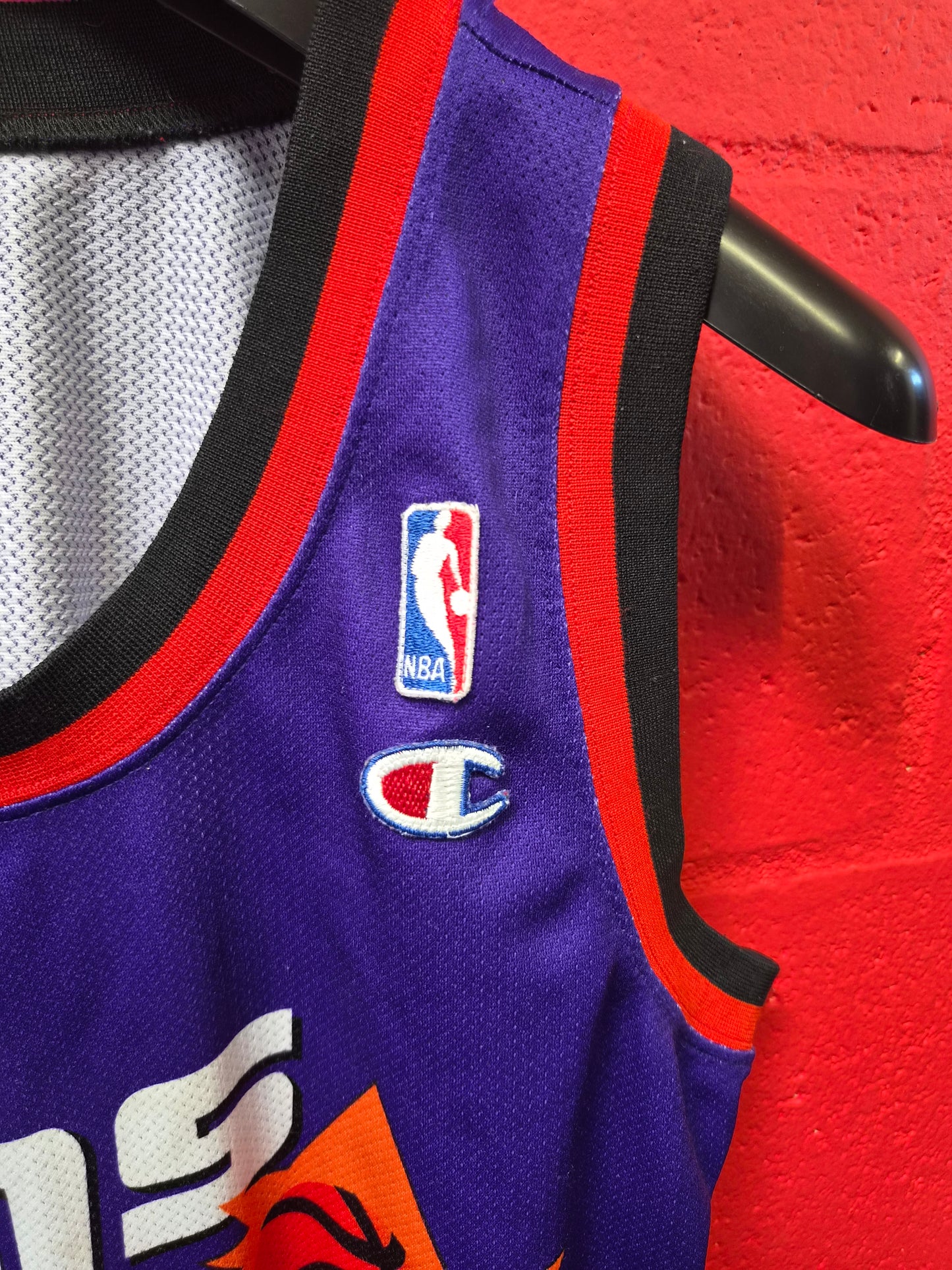 Champion Phoenix Suns NBA Jersey, #34 Barkley, Purple, Size Large