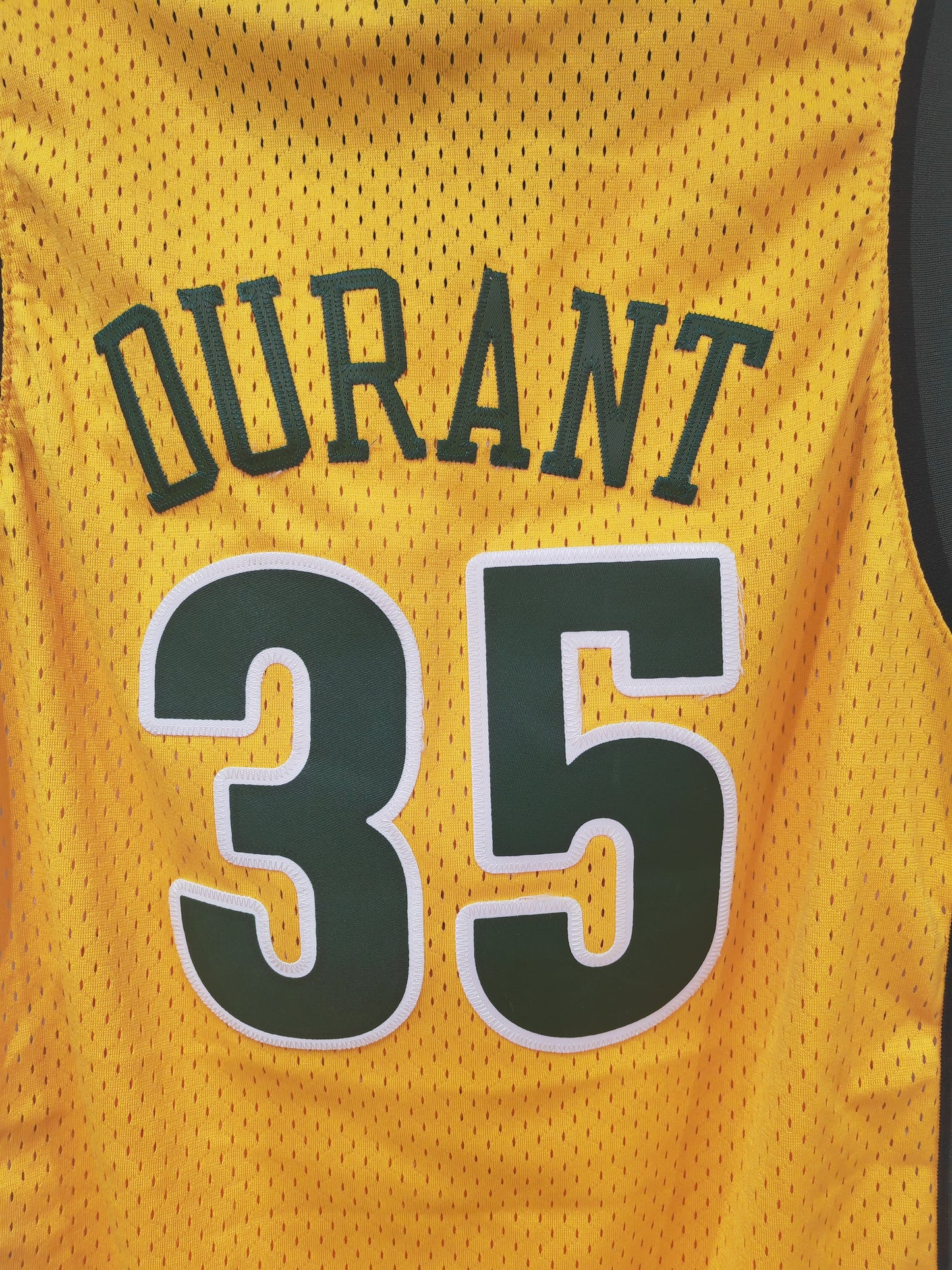 Youth Seattle Supersonics NBA jersey #35 Durant, yellow, Size YL