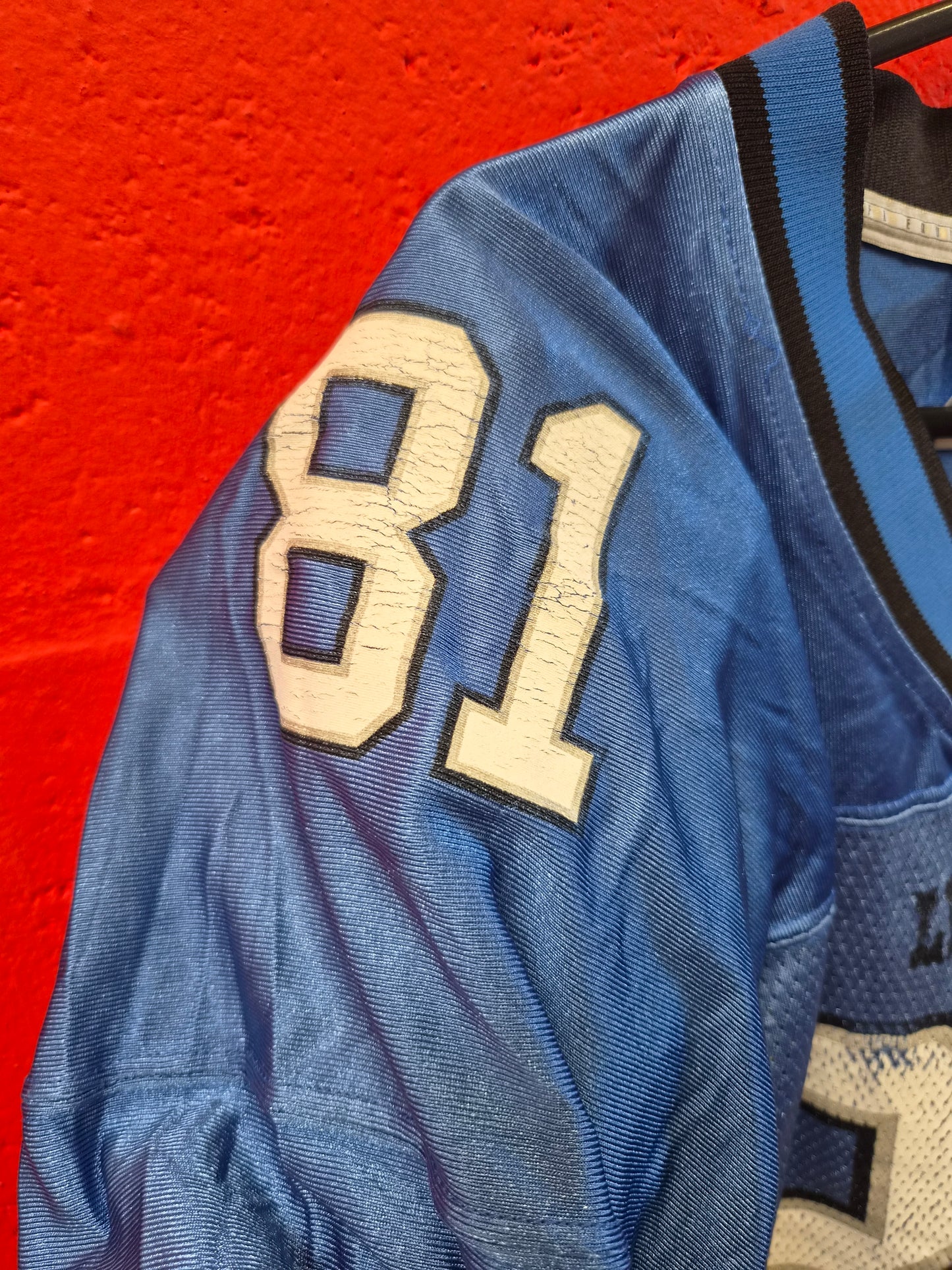 Reebok Detroit Lions NFL Jersey, #81 Hakim, Blue, Size XL