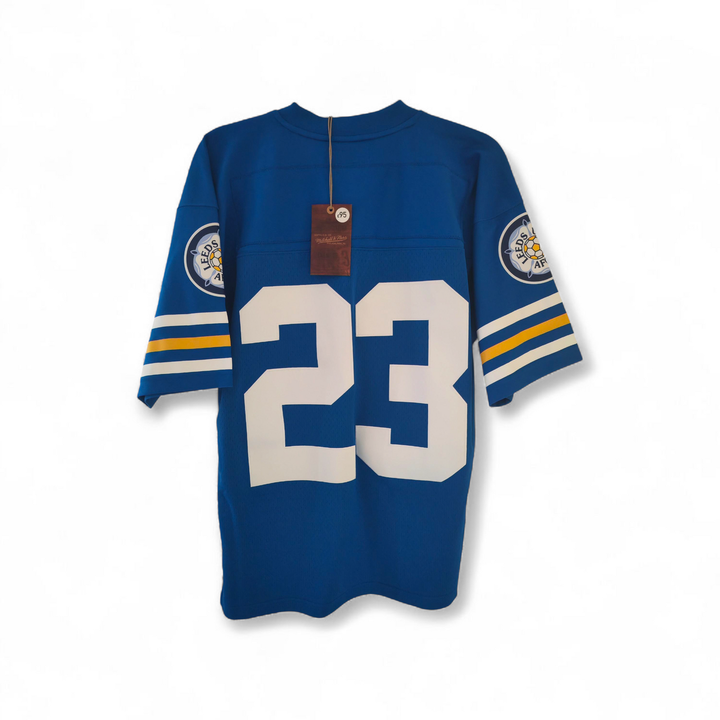 Mitchell & Ness Leeds United NFL Style Jersey, #23, Blue, Size Medium
