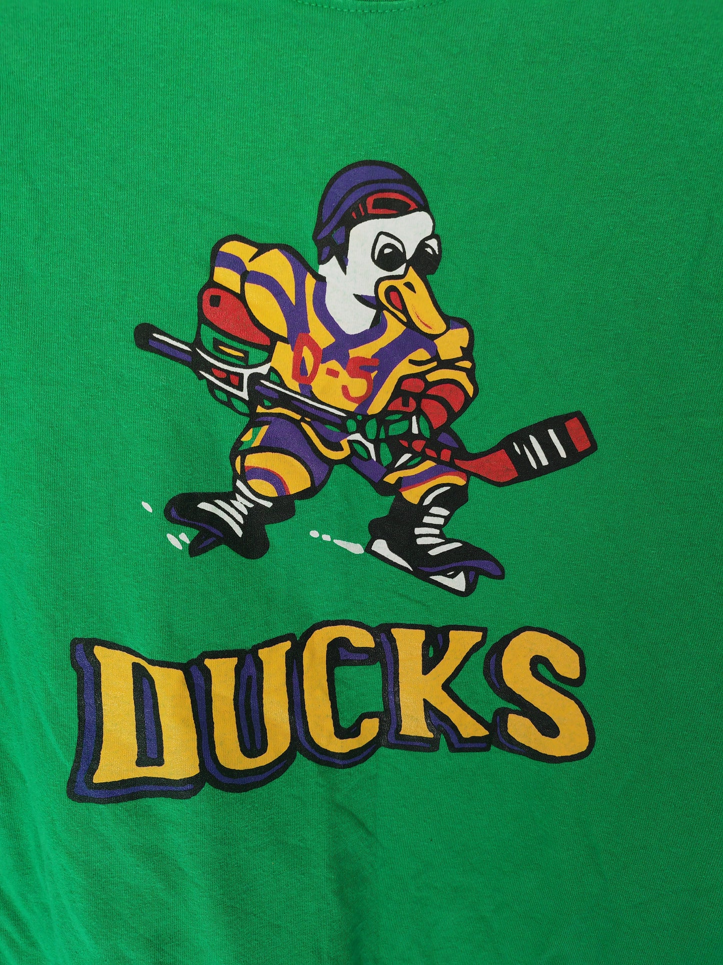 Gildan Mighty Ducks Movie T Shirt, #56 Tyler, Green, Size XL