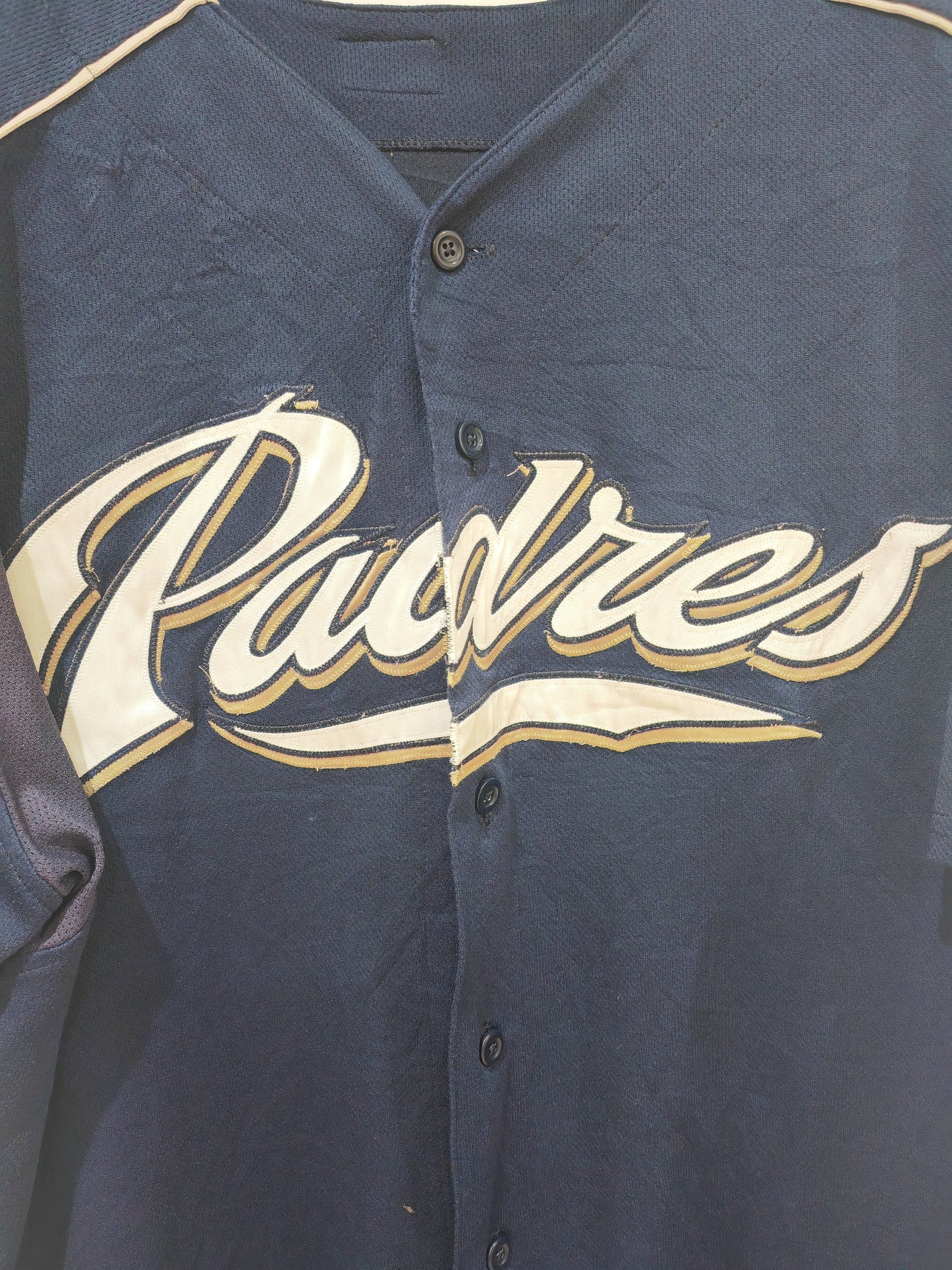 Majestic San Diego Padres MLB Baseball Jersey, #49 Sweeney, Navy Blue, Size XL