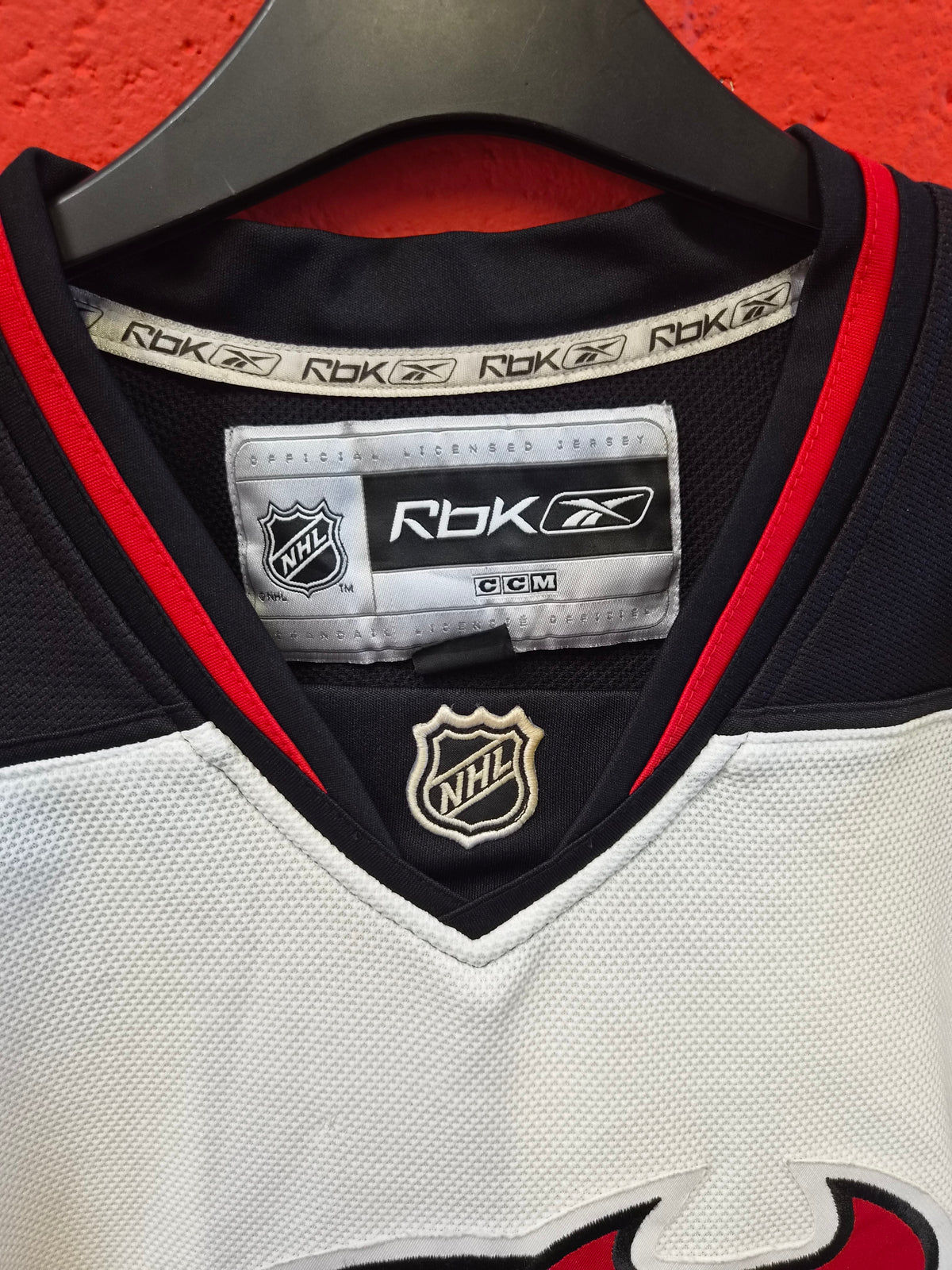 Reebok New Jersey Devils NHL Ice Hockey Jersey, White, Size XL