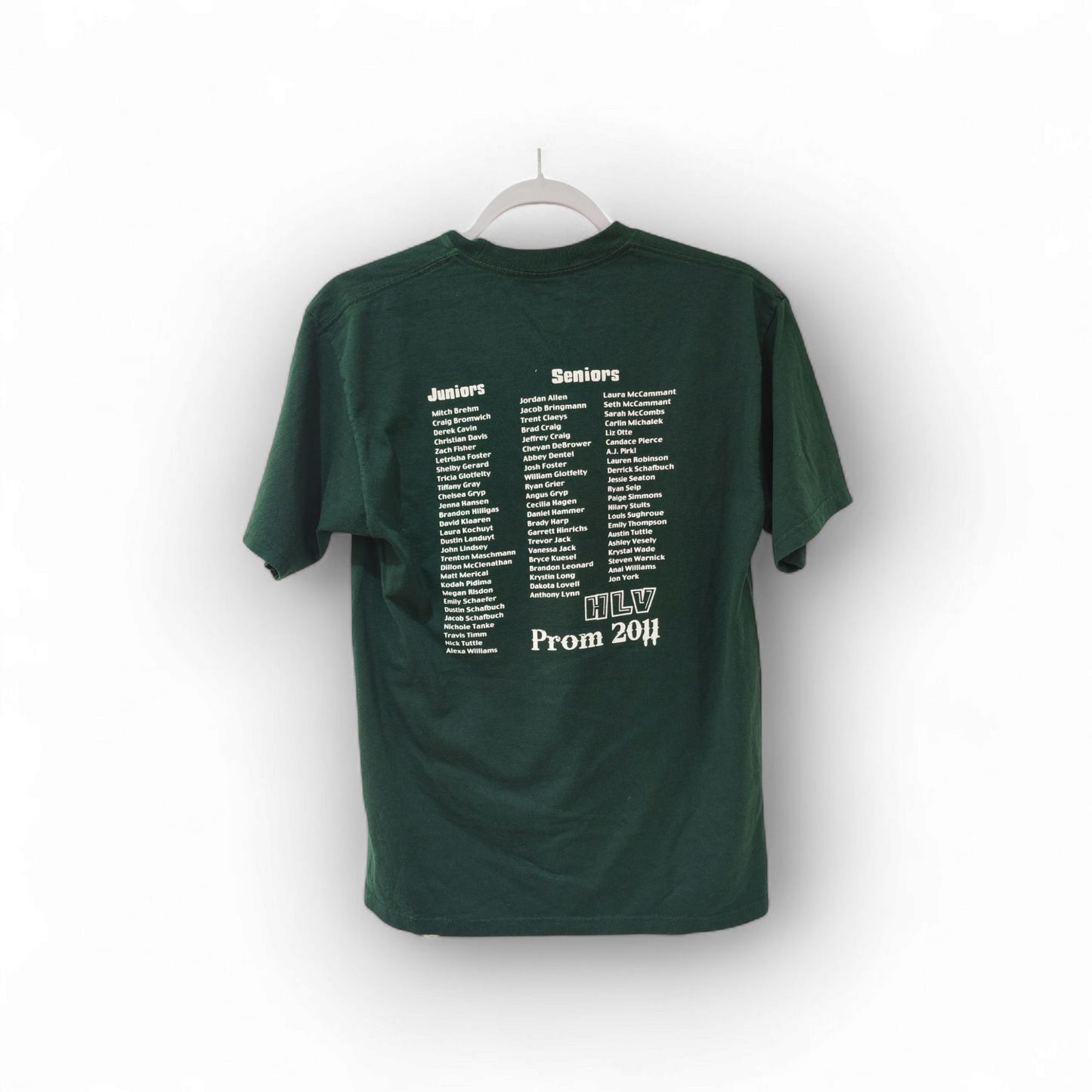 Champion HLV Prom 2011 'Welcome To The Jungle' T Shirt, Green, Size Medium