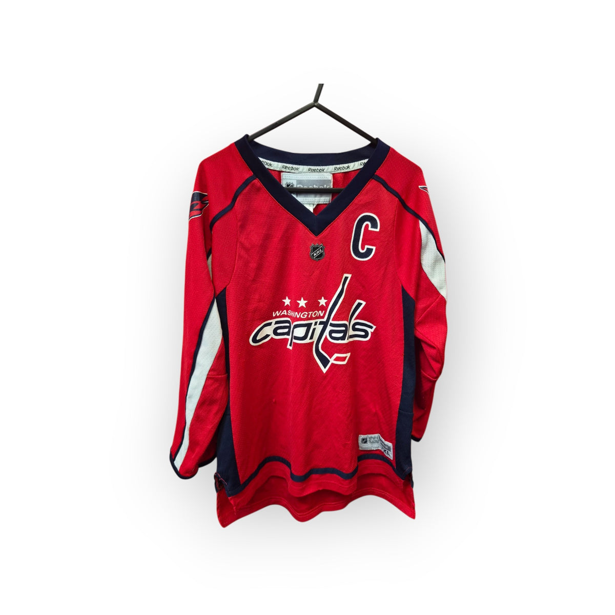 Youth Reebok Washington Capitals NHL Jersey, #8 Ovechkin, Red, Size YL/XL