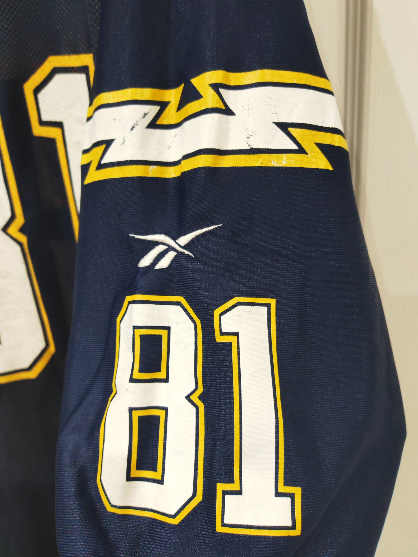 Reebok LA/San Diego Chargers Reversible NFL Jersey, #81 Martin, Navy/White, XL