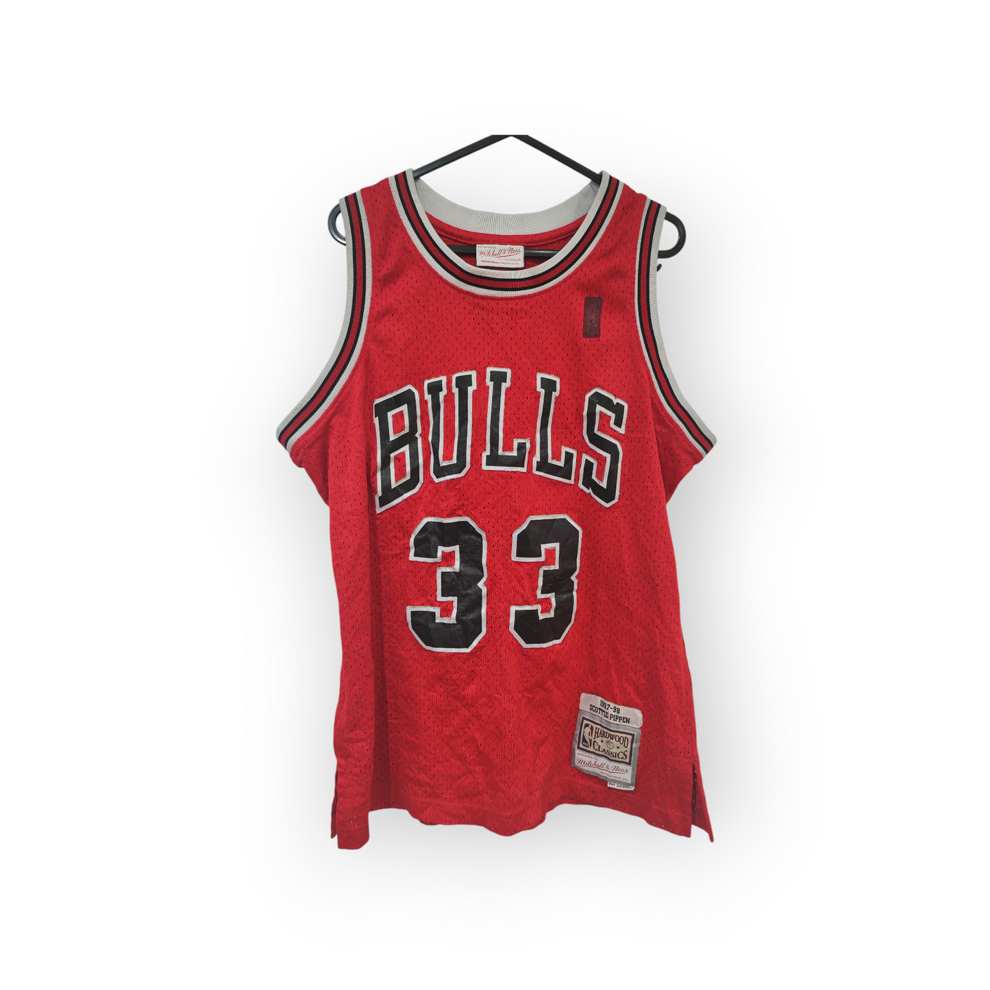 Mitchell & Ness Chicago Bulls NBA Jersey, #33 Pippen, Red, Size Medium