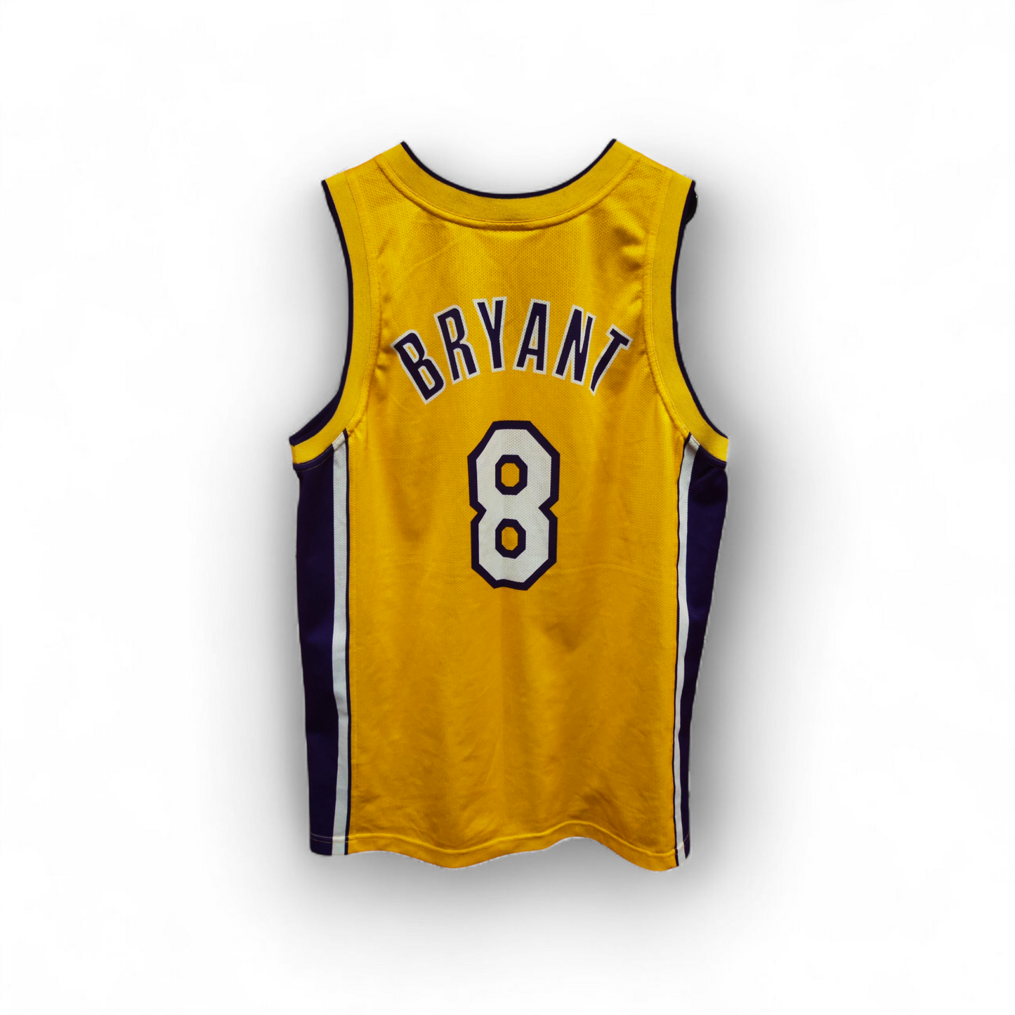 Champion Los Angeles Lakers NBA Jersey, #8 Bryant, Yellow, Size Large