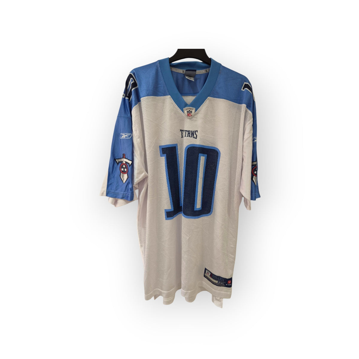 Reebok Tennessee Titans NFL Jersey, #10 Locker, White, Size XXL