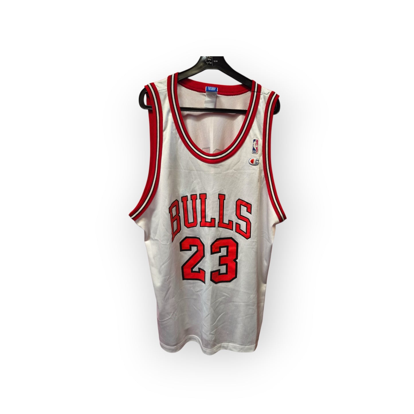 Champion Chicago Bulls NBA Jersey, #23 Jordan, White, Size 52 XL/XXL