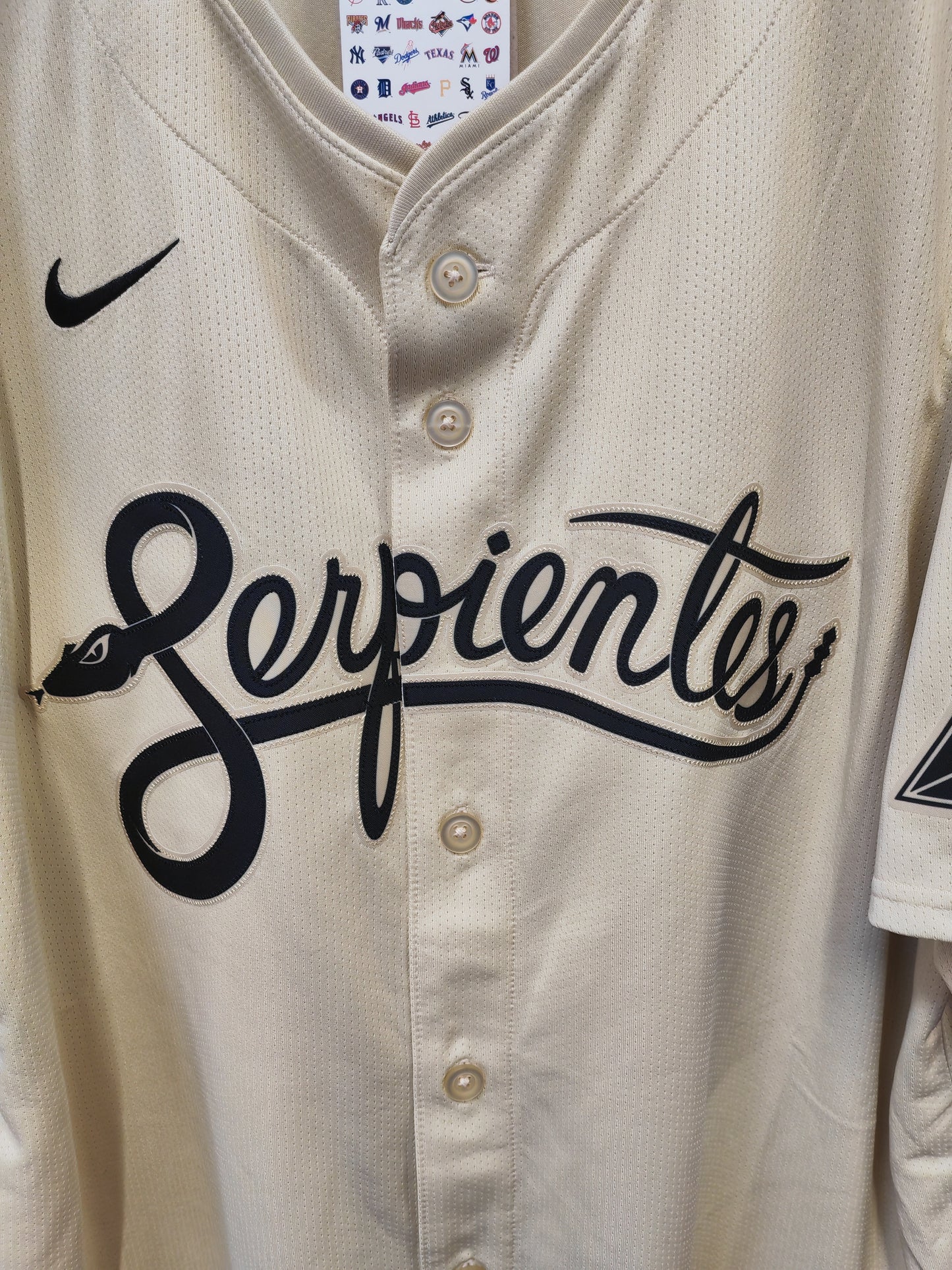 Nike Arizona Diamondbacks MLB City Connect Jersey, Beige, Size XL