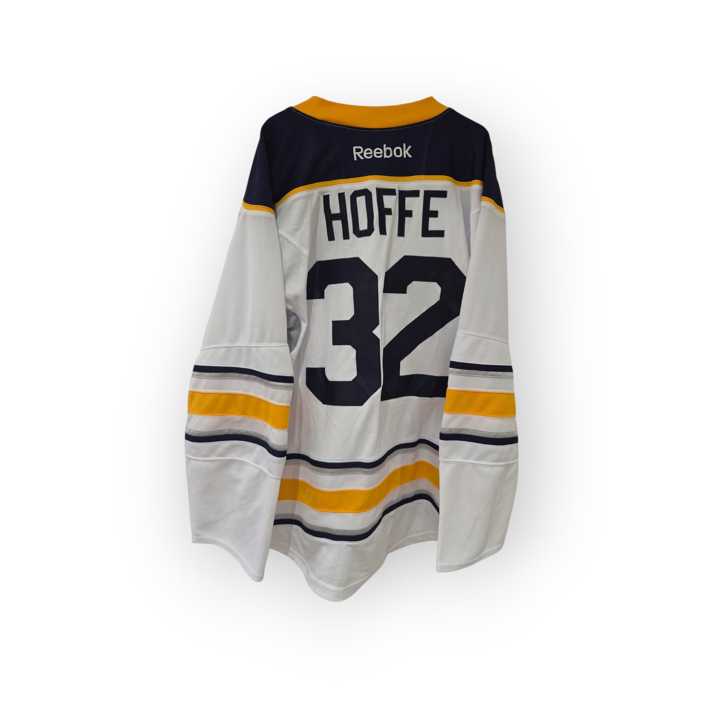 Reebok Ice Hockey Jersey, #32 Hoffe, White, Size Medium