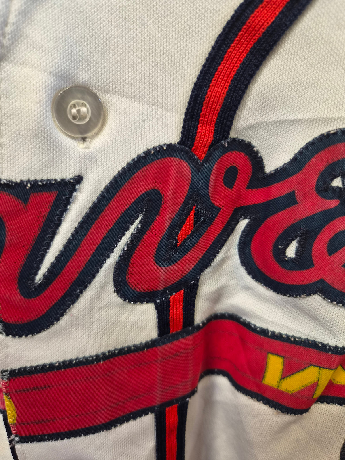Majestic Atlanta Braves MLB Baseball Jersey, #8 Upton, White, Size Medium