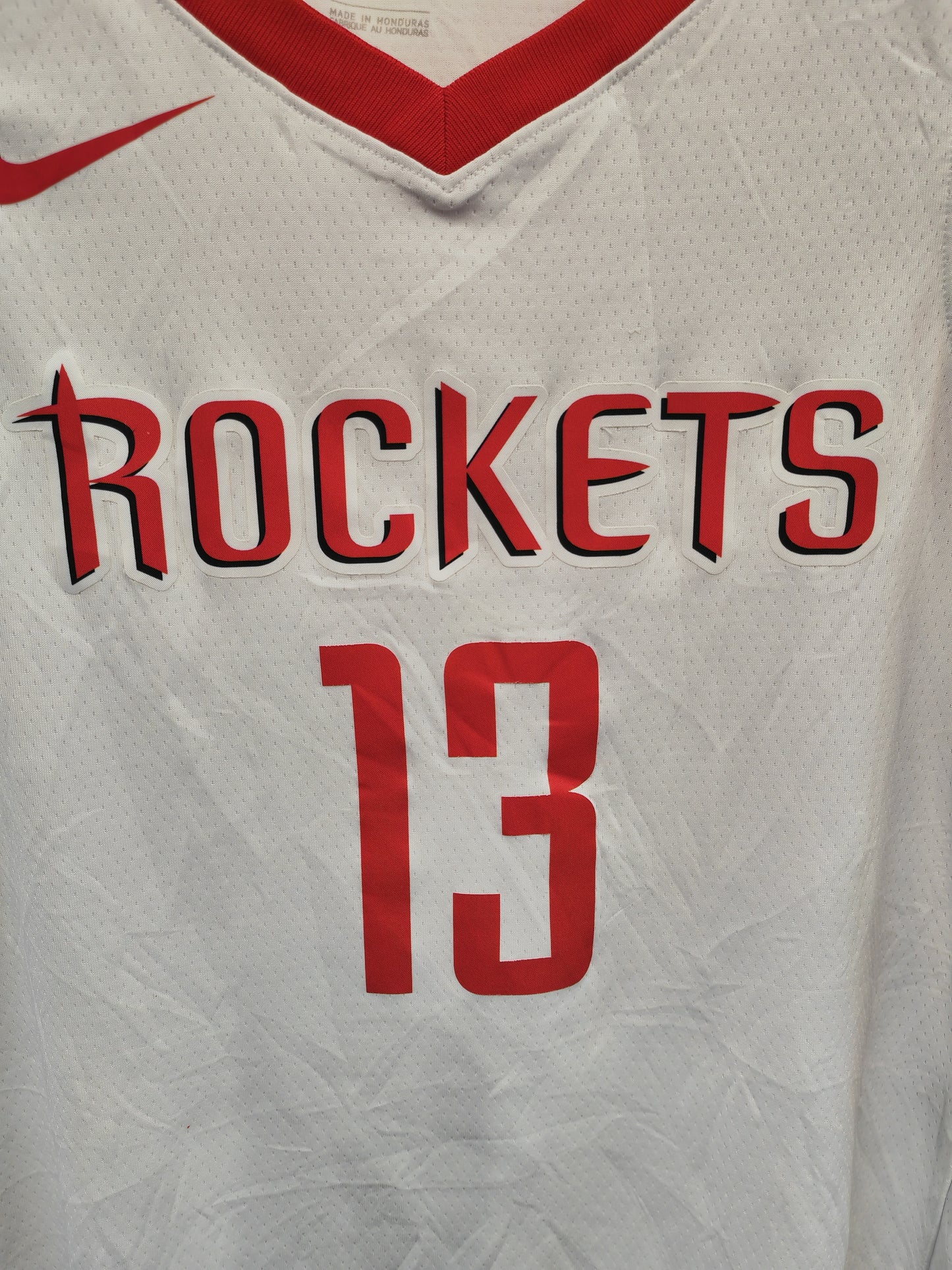 Nike Houston Rockets NBA Jersey, #13 Harden, White, Size Large