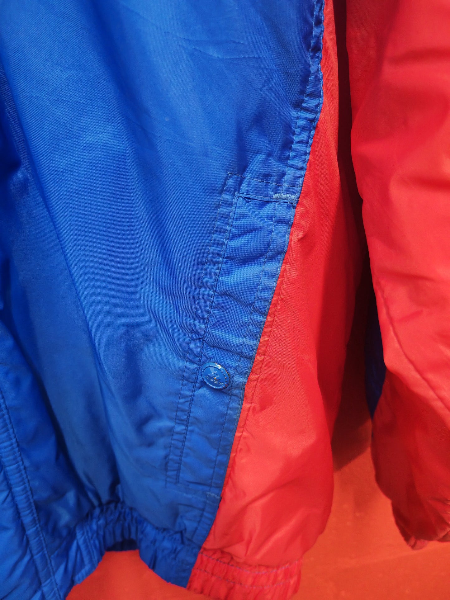 Apex Pro Line New York Giants NFL Full Zip, Hooded Jacket, Blue/Red, Size Medium