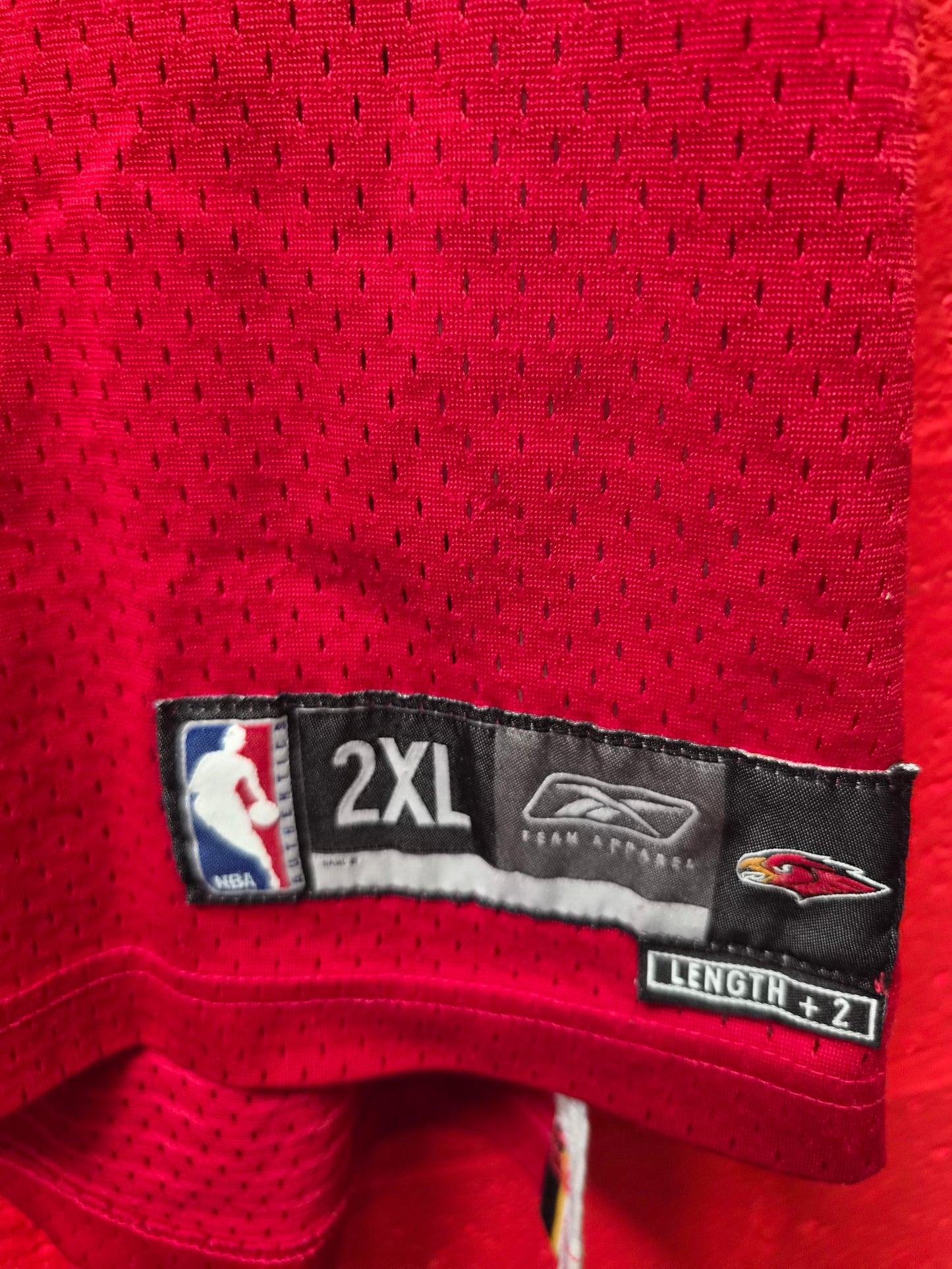 Reebok Atlanta Hawks NBA Jersey, #24 Williams, Red, Size XXL +2 Length