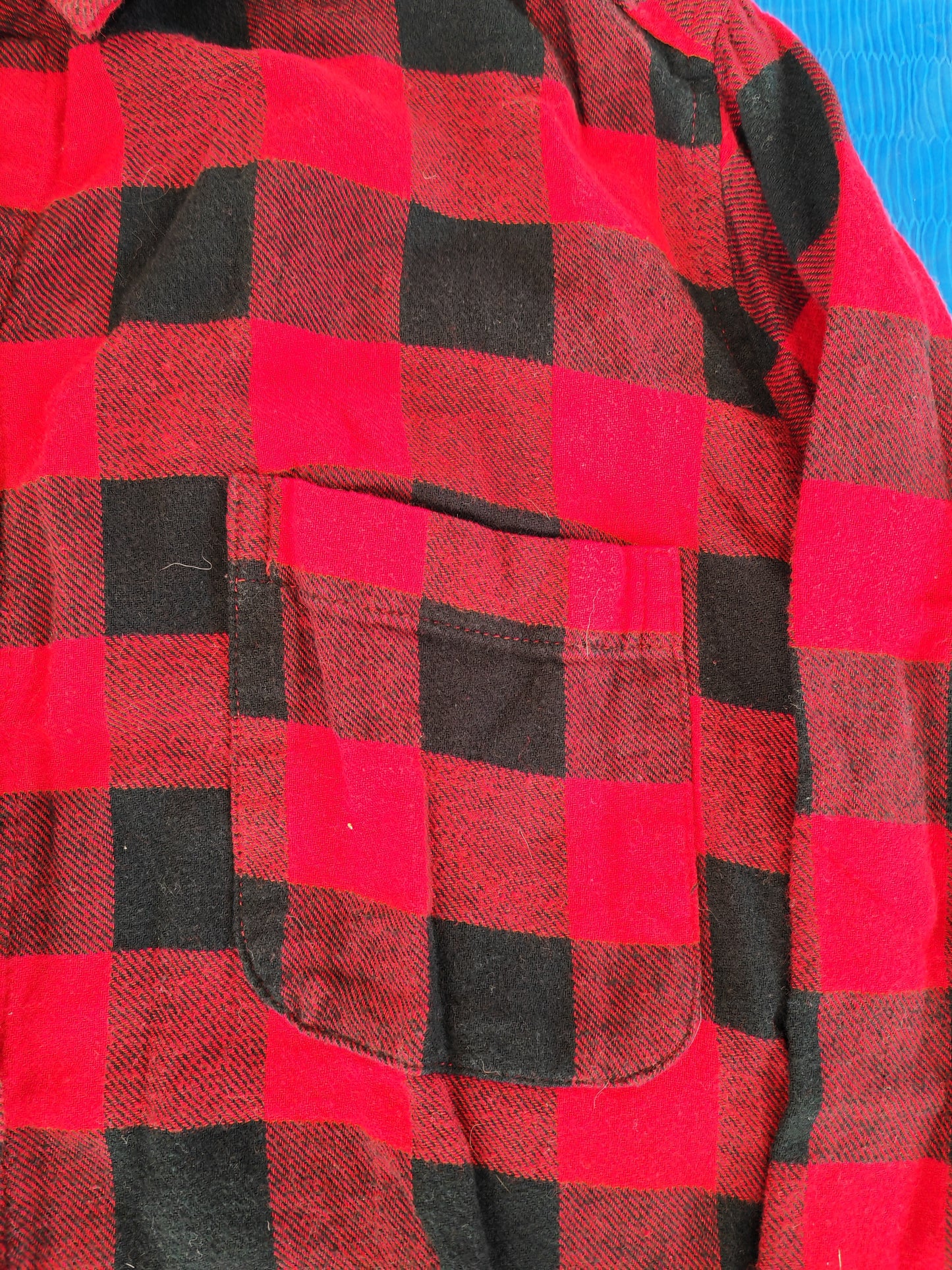Women's Hollister Red Chequered Button Up Long Sleeve Shirt, Size Large