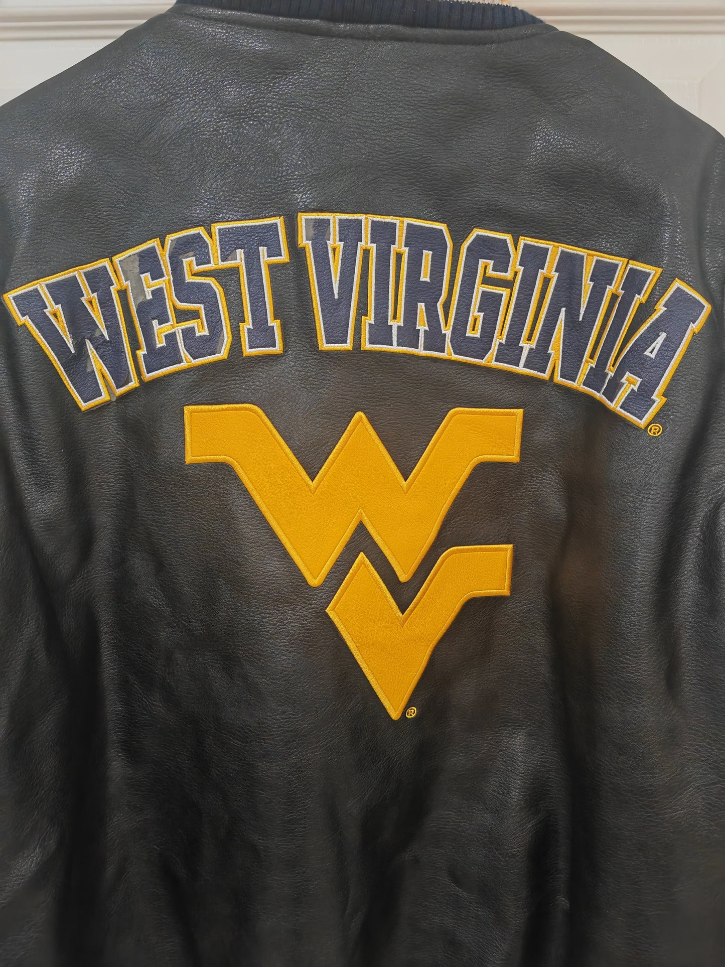 Pro Edge West Virginia Mountaineers NCAA Full Zip Bomber Jacket, Black, Size Medium