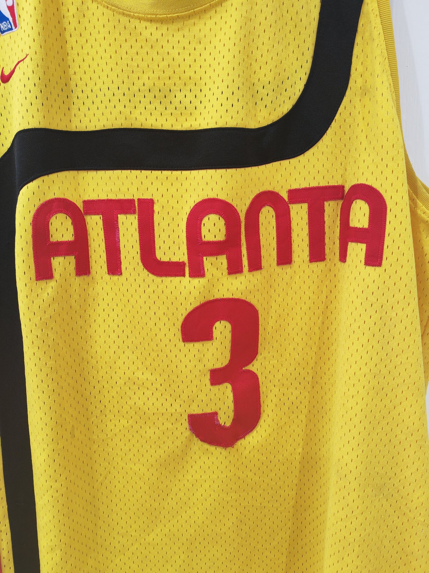Nike Atlanta Hawks NBA Jersey, #3 Shareef, Yellow, Size XXL