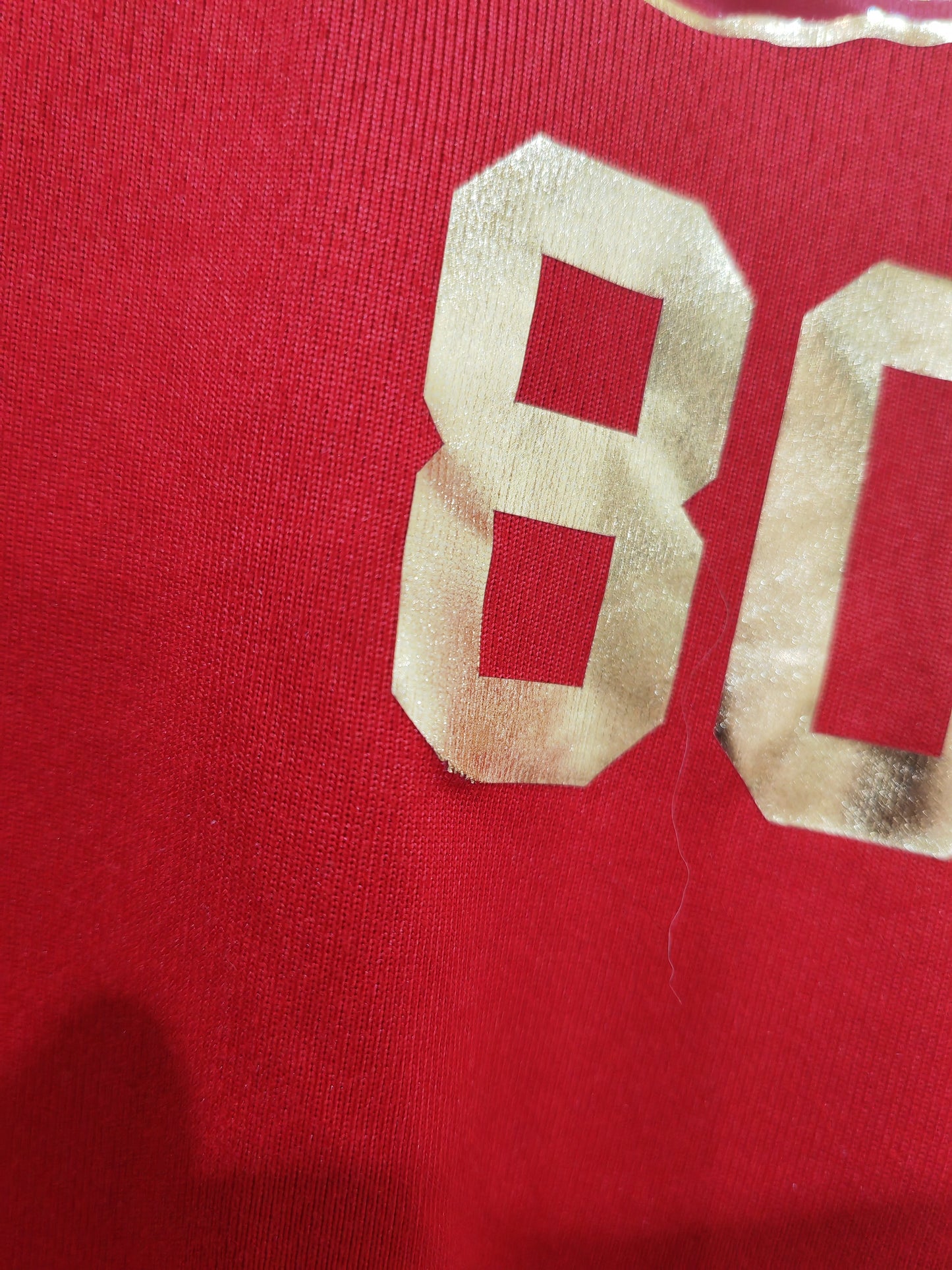 Nike Kansas City Chiefs Montrel Washington #80 Player Issue/Worn T Shirt, Large