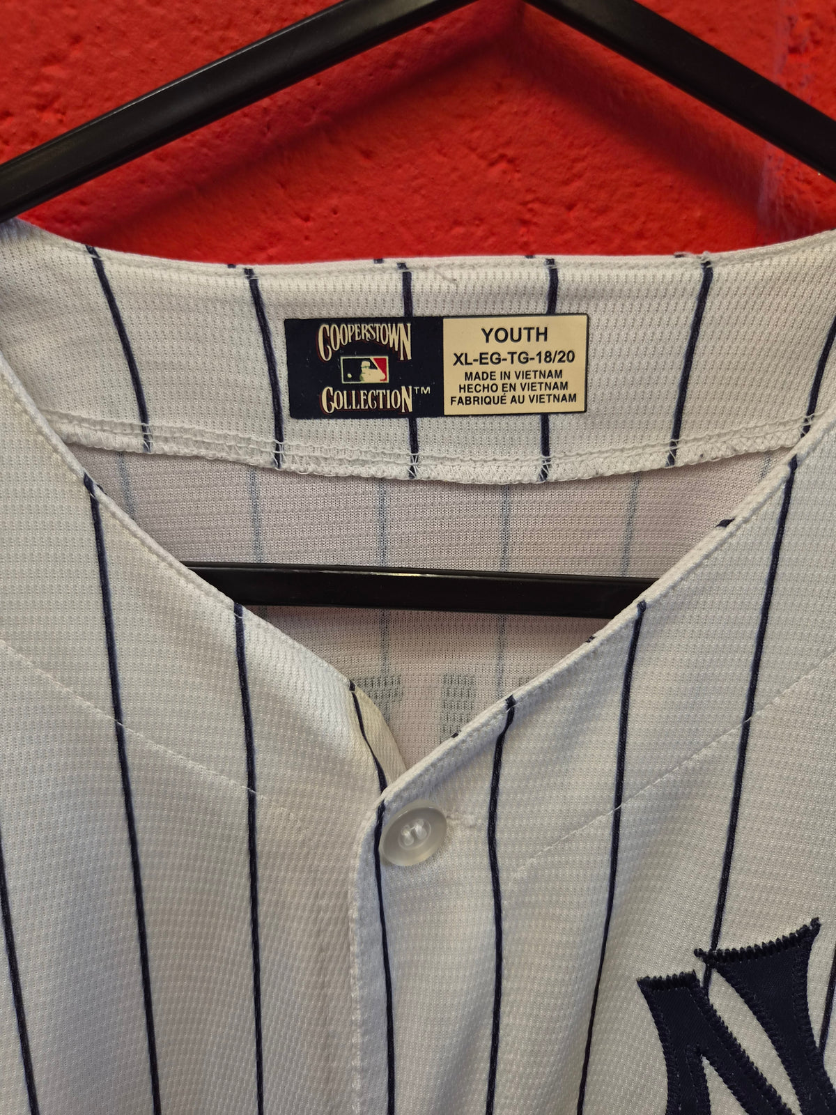 Youth Majestic New York Yankees MLB baseball Jersey, #3 Ruth, White, Size YXL