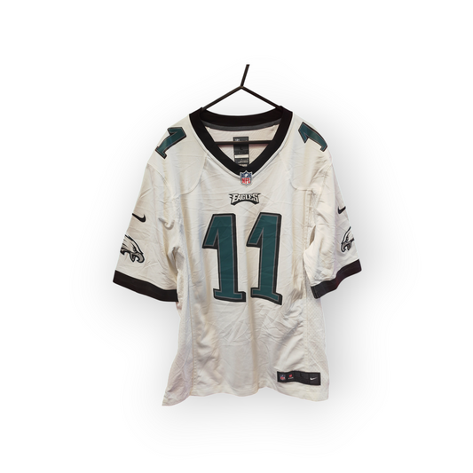 Nike Philadelphia Eagles NFL Jersey, #11 Wentz, White, Size Large