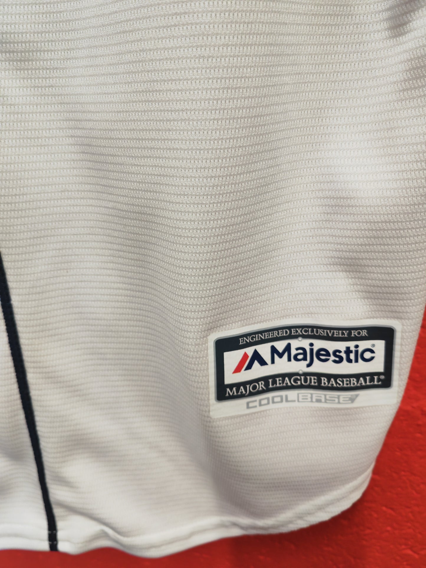 Majestic Tampa Bay Rays MLB Baseball Jersey, White, Size Medium