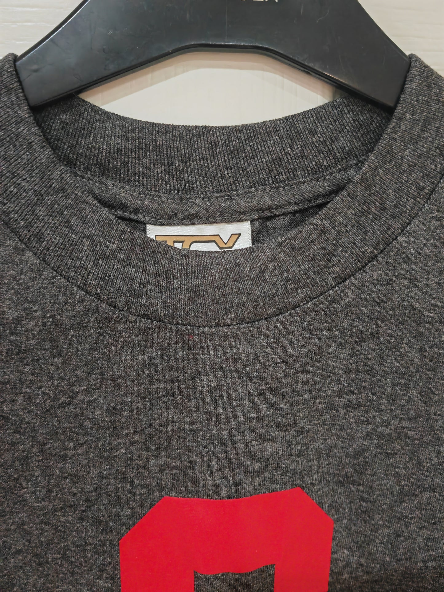 TCX Apparel Cortland University Shirt Sleeve T Shirt, Grey, Size Small