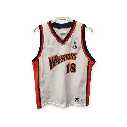 Youth Champion Golden State Warriors NBA Jersey, #18 Belinelli, White, Size YXL