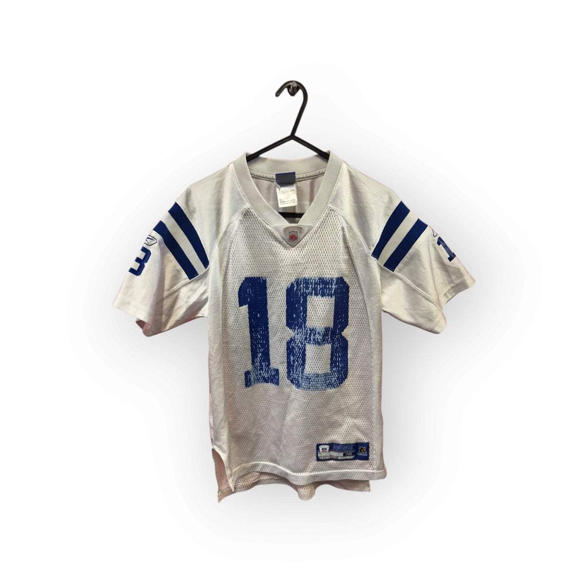 Youth Reebok Indianapolis Colts NFL Jersey, #18 Manning, White, Size YM