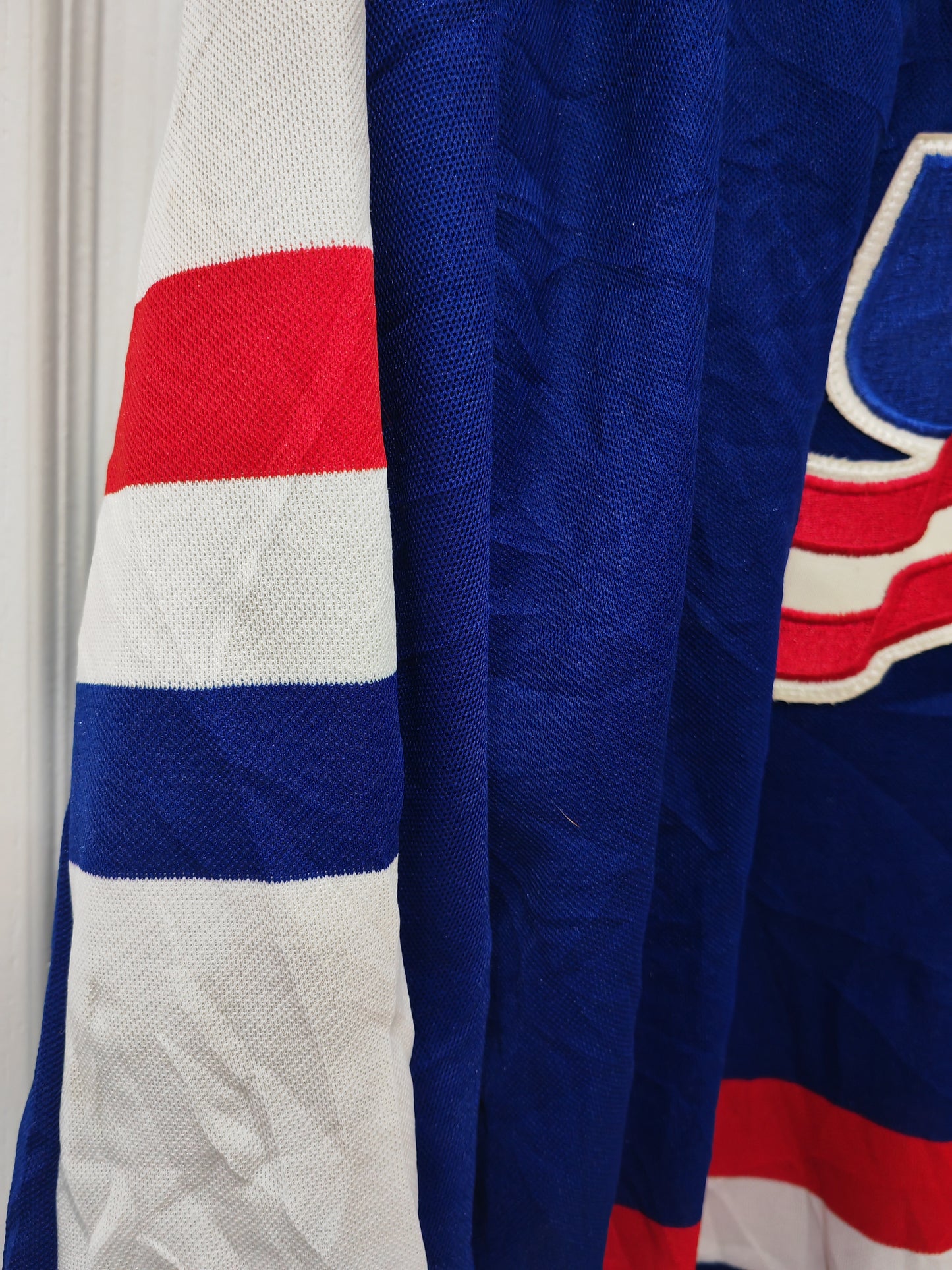 CCM Vintage USA Ice Hockey Jersey, Blue, Size Large