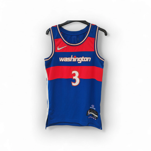 Nike Washington Wizards NBA City Edition Jersey, #3 Beak, Blue/Red, Size Small