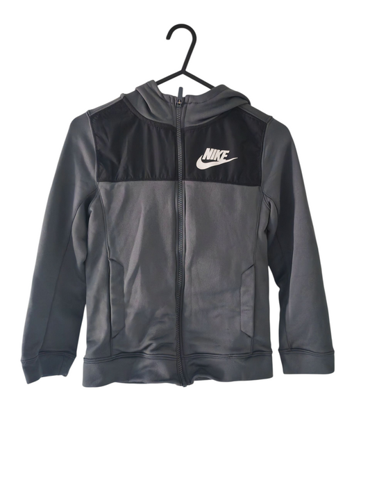 Youth Nike Full Zip Hoodie, Grey, Size Youth Small