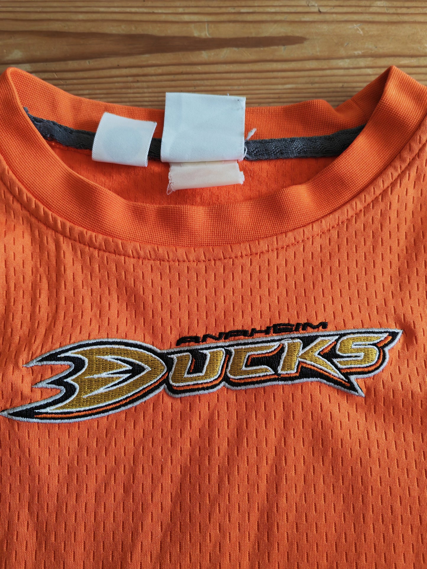 Majestic Anaheim Ducks NHL Long Sleeve Top, Orange, Size Medium
