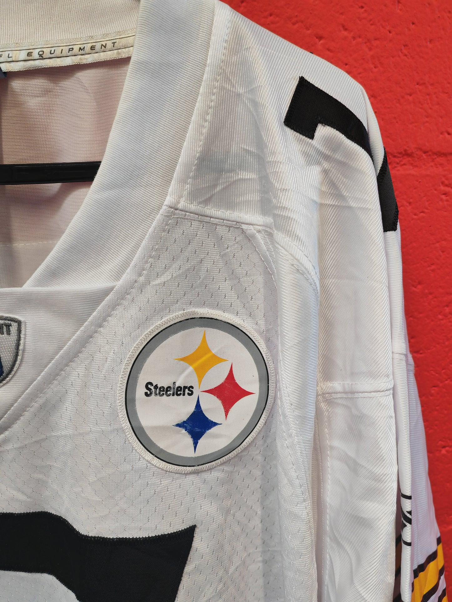 Reebok Pittsburgh Steelers NFL Jersey, #17 Wallace, White, Size Large