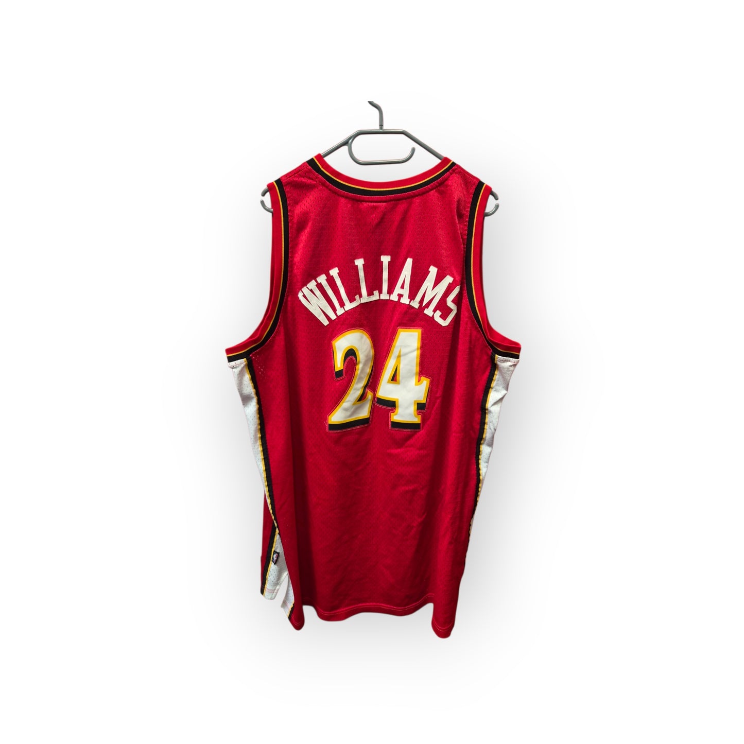 Reebok Atlanta Hawks NBA Jersey, #24 Williams, Red, Size XXL +2 Length