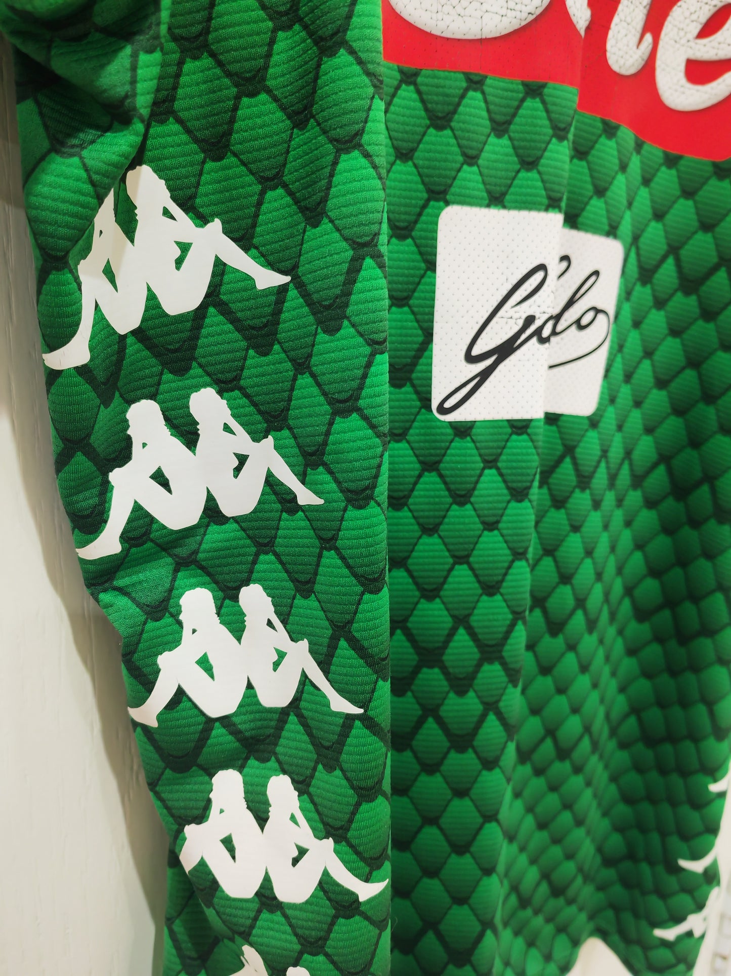 Kappa Napoli Short Sleeve Goalkeeper Shirt, Green, Size Large