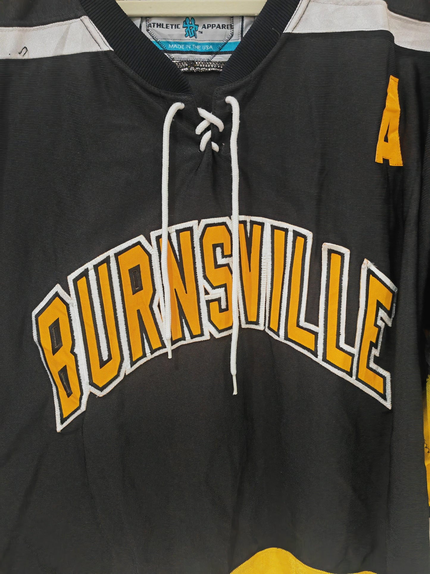 Gemini Burnsville High School Blaze Hockey Jersey, #12, Black, Size Large