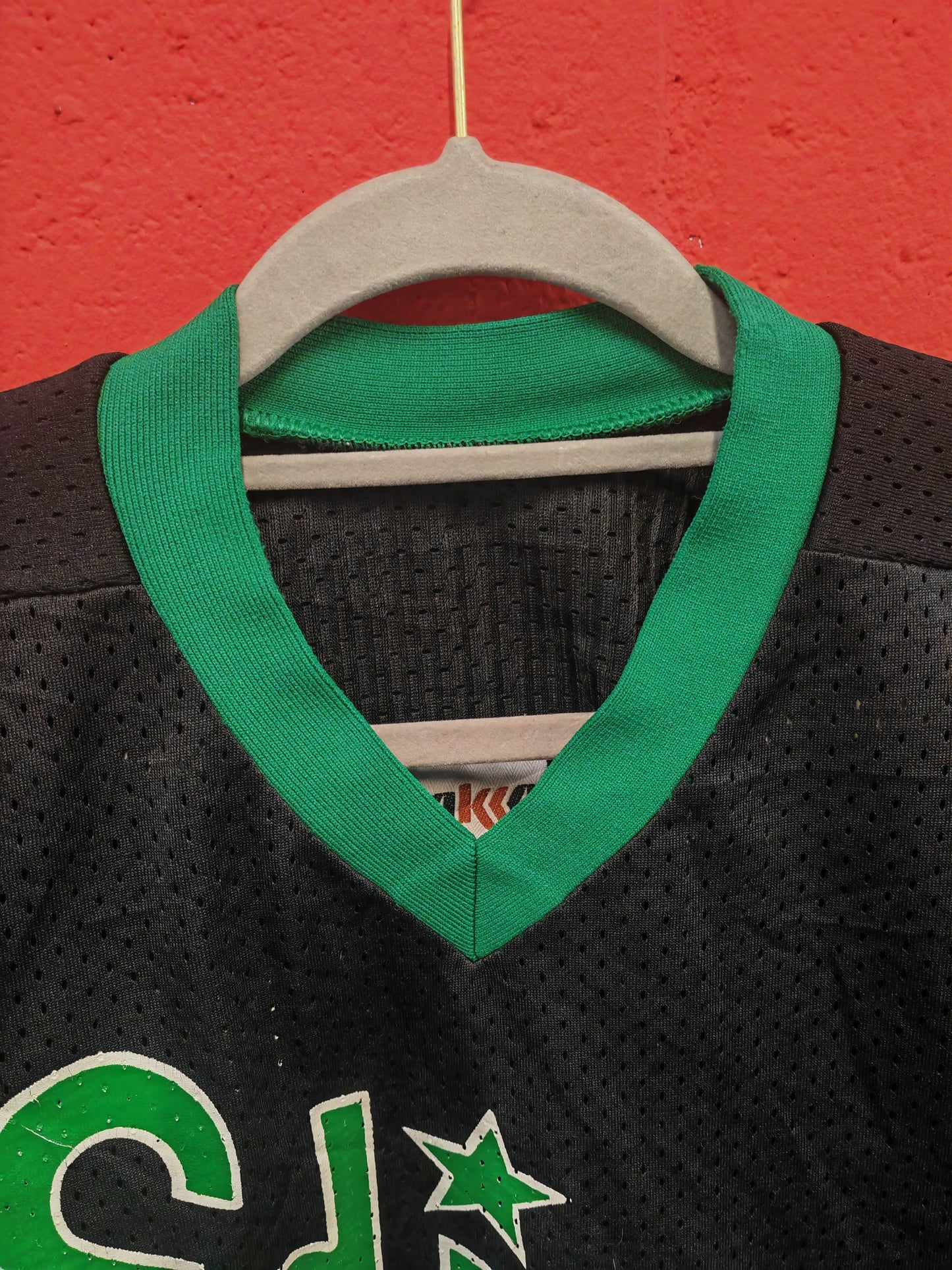 Baka Edina Hockey Jersey, #6 Teasdale, Black/Green, Size Small