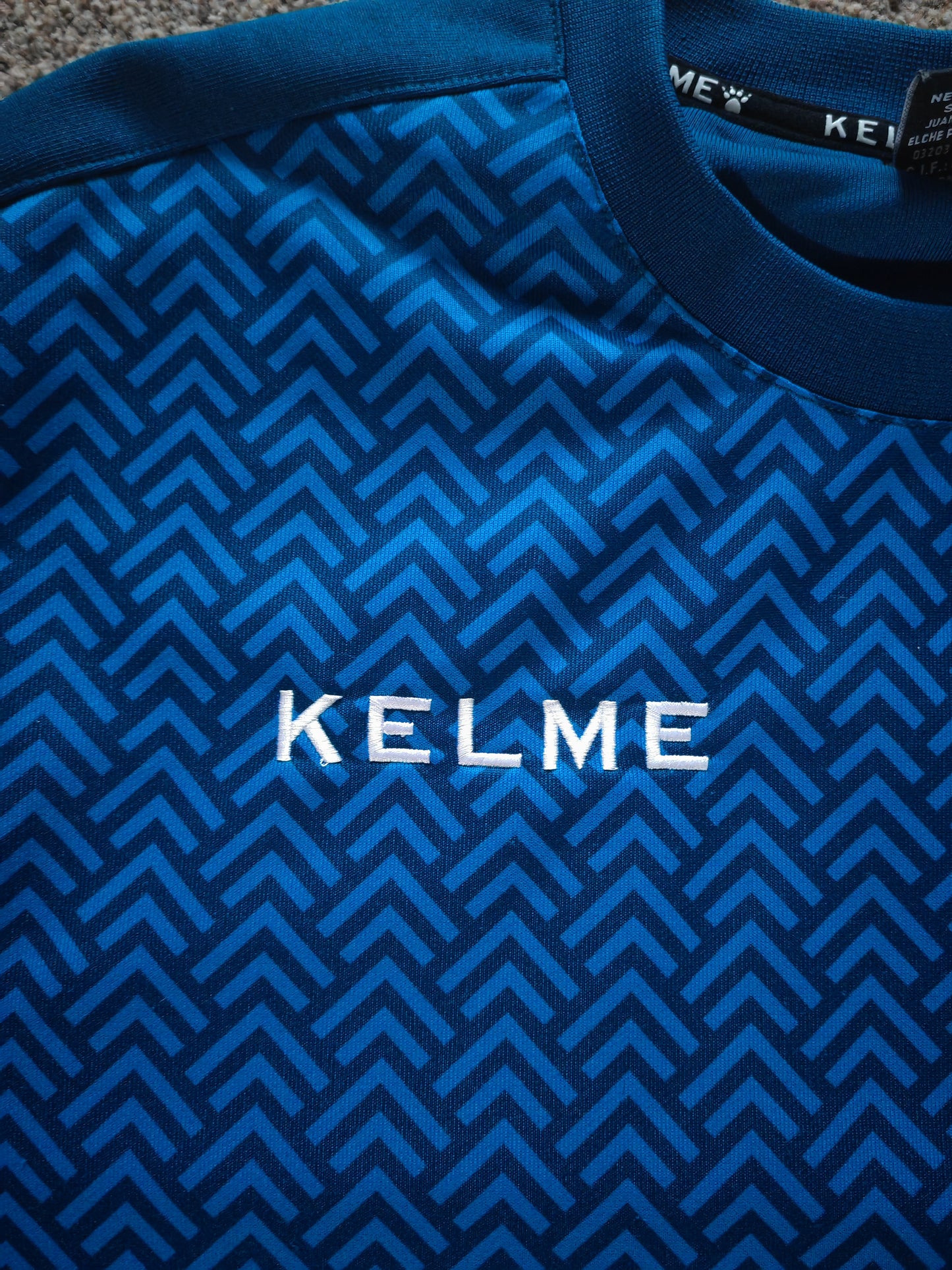 Kelme Espanyol Long Sleeve Training Sweatshirt, Blue, Size Large