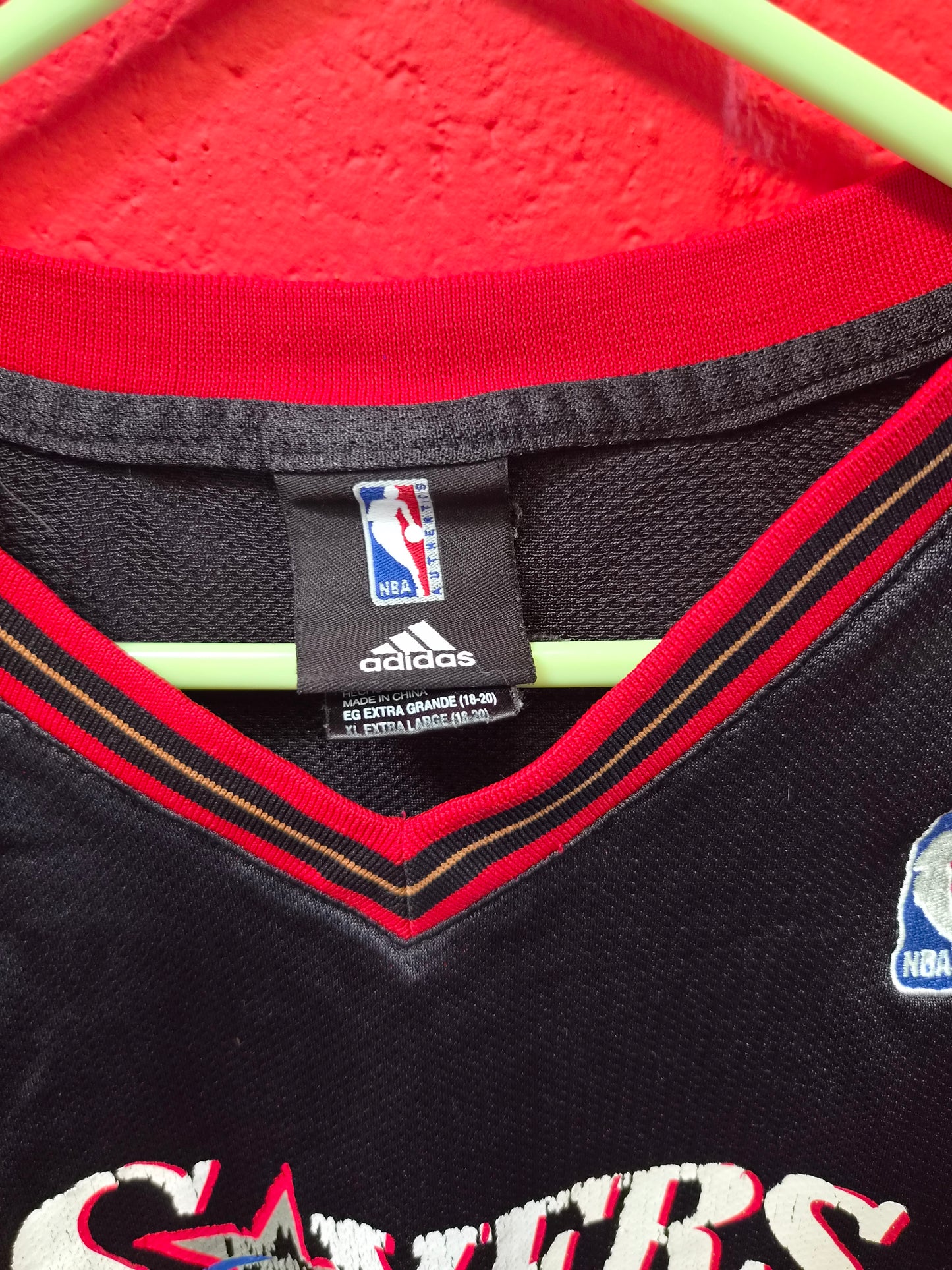 Youth Adidas Philadelphia 76ers NBA jersey, #9 Iguodala, Black, Size YXL