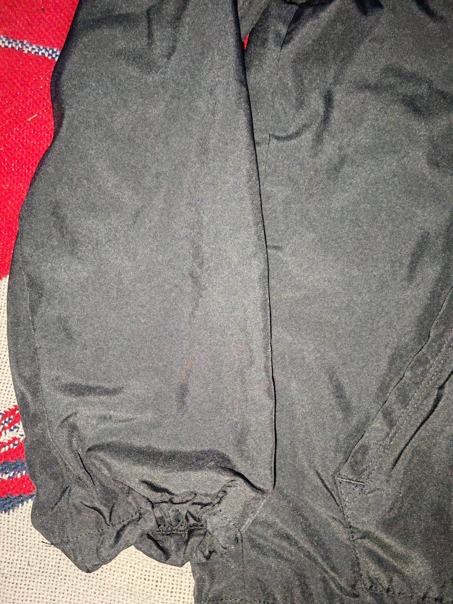Nike Full Zip, Hooded Track Jacket, Black, Size Medium