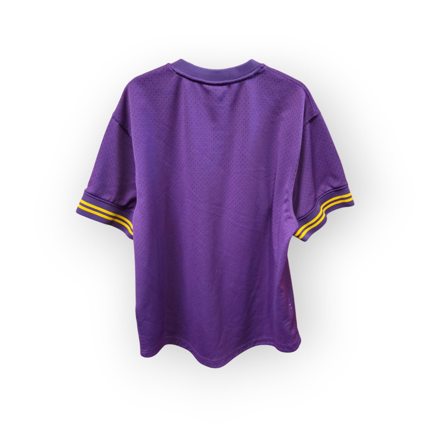 Mitchell & Ness Los Angeles Lakers Short Sleeve Jersey Style T Shirt, Purple, Large