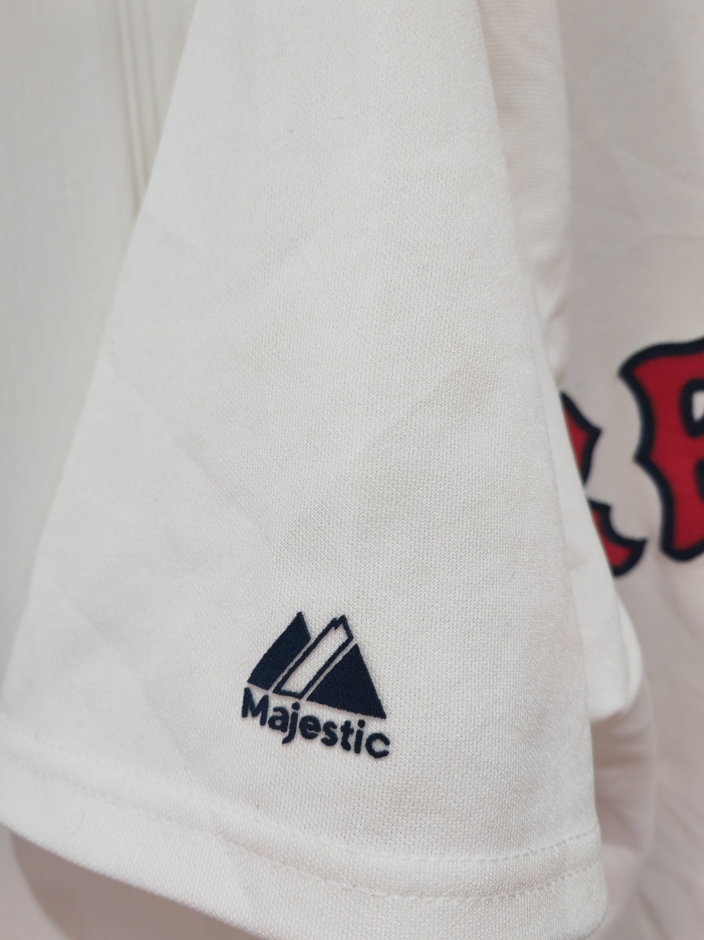 Majestic Boston Red Sox MLB Jersey, White, Size XL