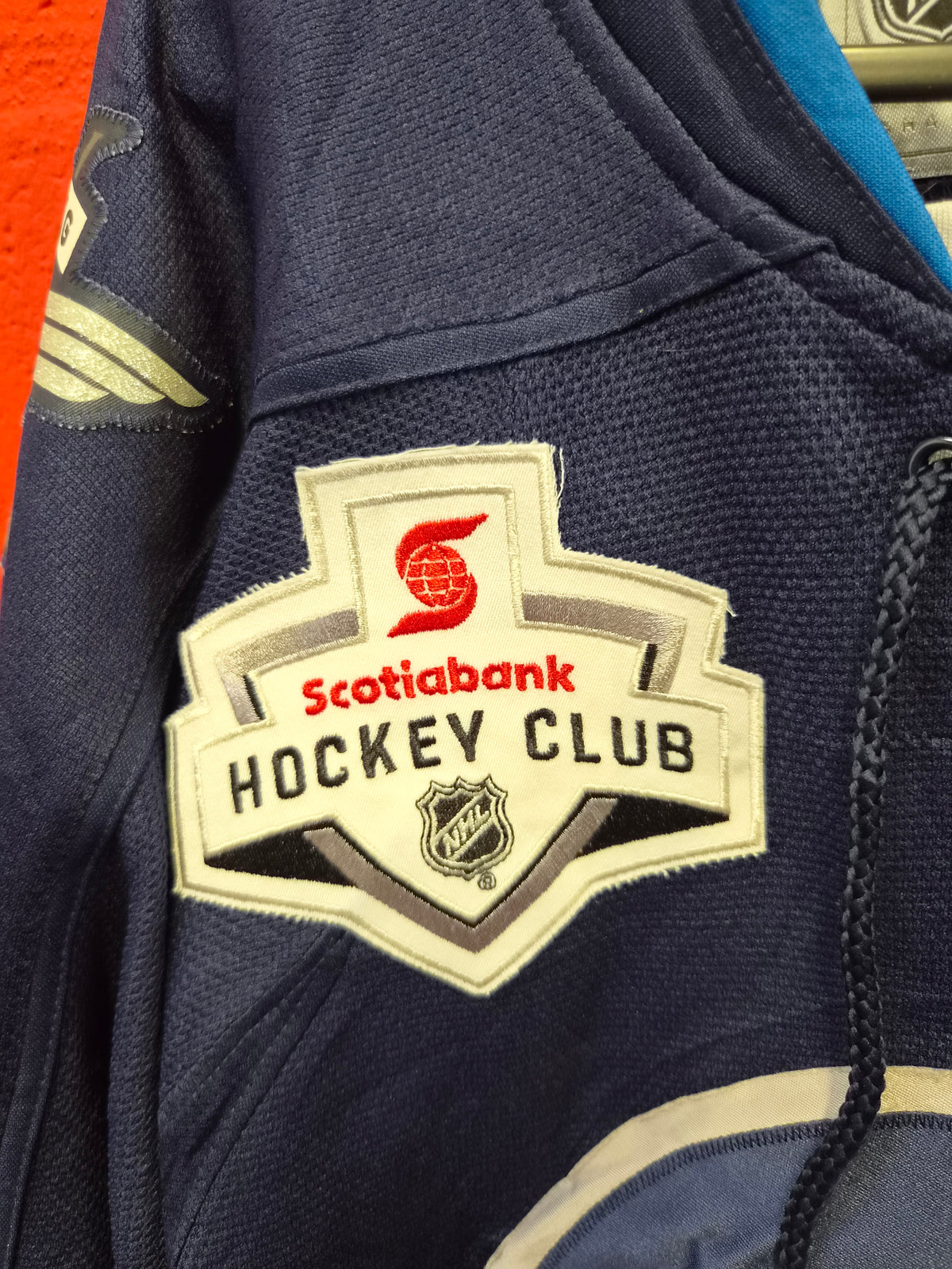 Reebok Winnipeg Jets NHL Ice Hockey Jersey, Navy, Size Small