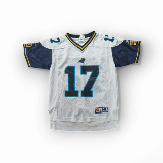 Youth Reebok Carolina Panthers NFL Super Bowl Jersey, #17 Delhomme, Auto,Size YM