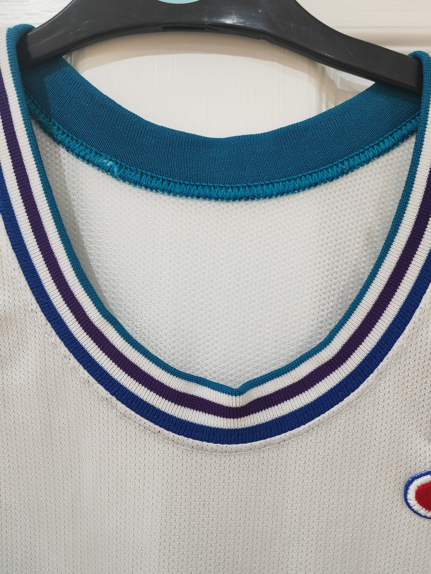 Champion Charlotte Hornets NBA Jersey, #33 Mourning, White, Size 36 XS/S