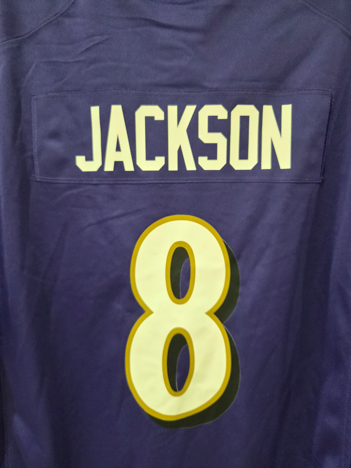 Nike Baltimore Ravens NFL Jersey, #8 Jackson, Purple, Size XXL