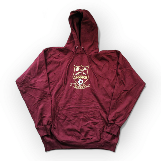 Port & Company Sparks Soccer Pullover Hoodie, Maroon, Size Large